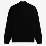 Maglia a coste mezza zip K6540 102 FRED PERRY Black 