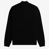 Maglia a coste mezza zip K6540 102 FRED PERRY Black 