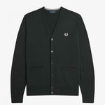 Cardigan in misto lana K9551 Q20 FRED PERRY Night green 