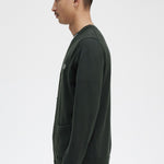 Cardigan in misto lana K9551 Q20 FRED PERRY Night green 