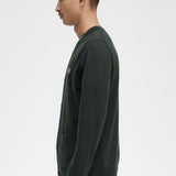 Cardigan in misto lana K9551 Q20 FRED PERRY Night green 