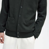 Cardigan in misto lana K9551 Q20 FRED PERRY Night green 