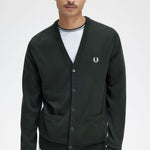 Cardigan in misto lana K9551 Q20 FRED PERRY Night green 