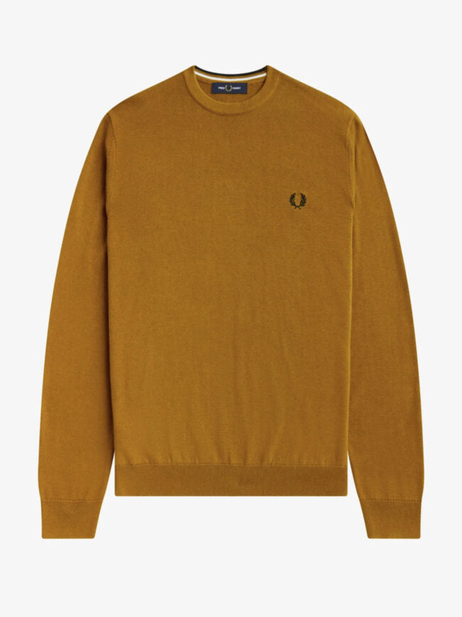 Maglia girocollo K9601 S81 FRED PERRY Dark camel 