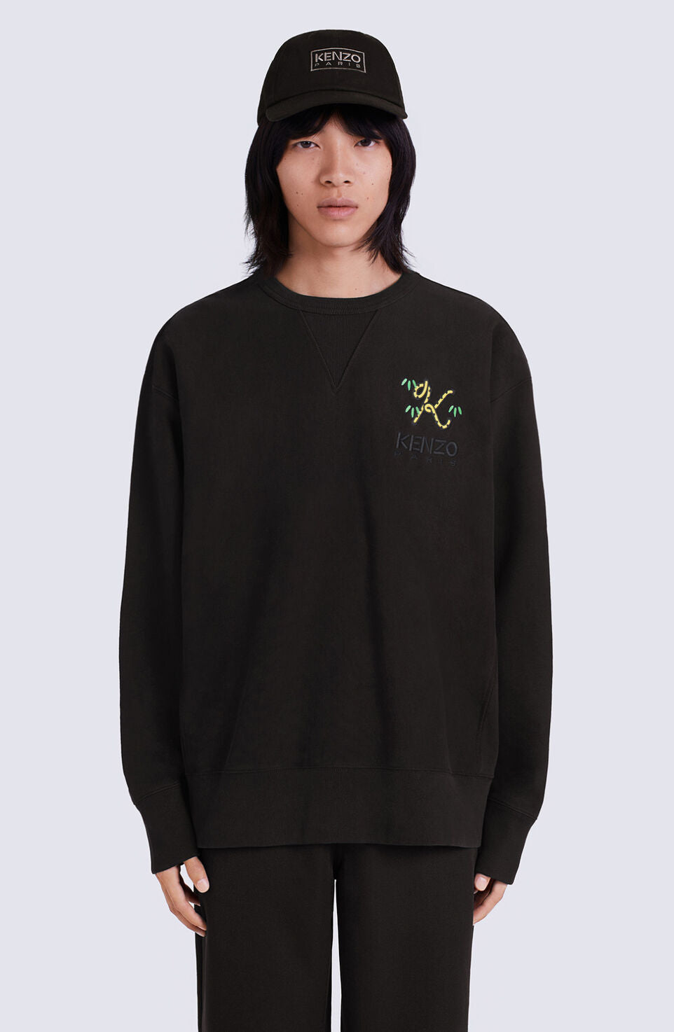 Felpa girocollo Tiger tail FC65SW4214ME 99J KENZO Black 