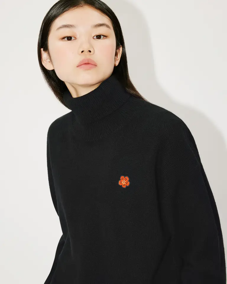 Maglia collo alto Boke Flower FD62PU4323LC 99J KENZO Black 