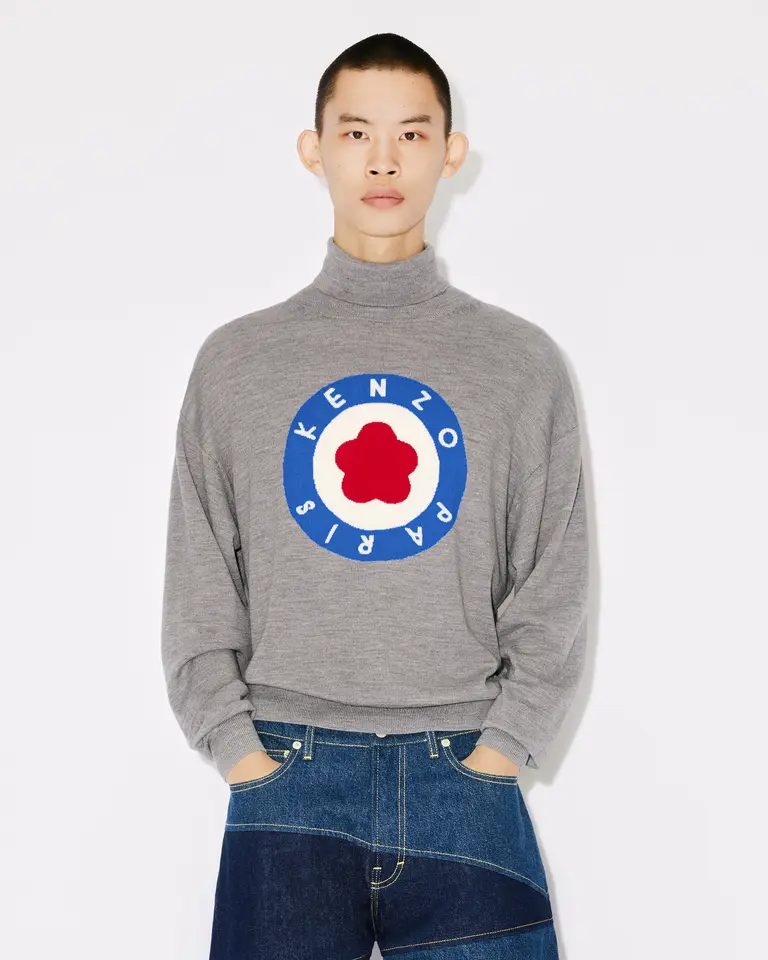 Maglia collo alto Target FD65PU4013BA 94 KENZO Pearl grey 