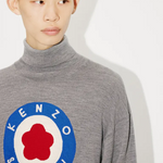 Maglia collo alto Target FD65PU4013BA 94 KENZO Pearl grey 