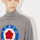 Maglia collo alto Target FD65PU4013BA 94 KENZO Pearl grey 