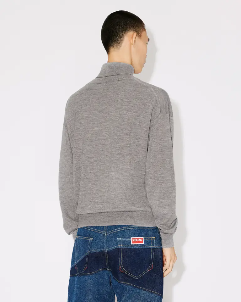 Maglia collo alto Target FD65PU4013BA 94 KENZO Pearl grey 