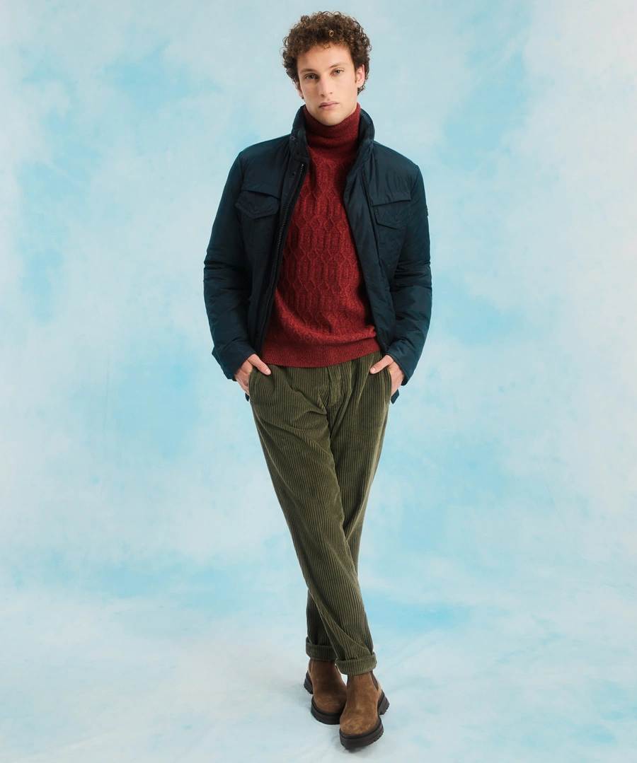 Field jacket in tessuto super light PEU4370 01181786 215 PEUTEREY Blue 