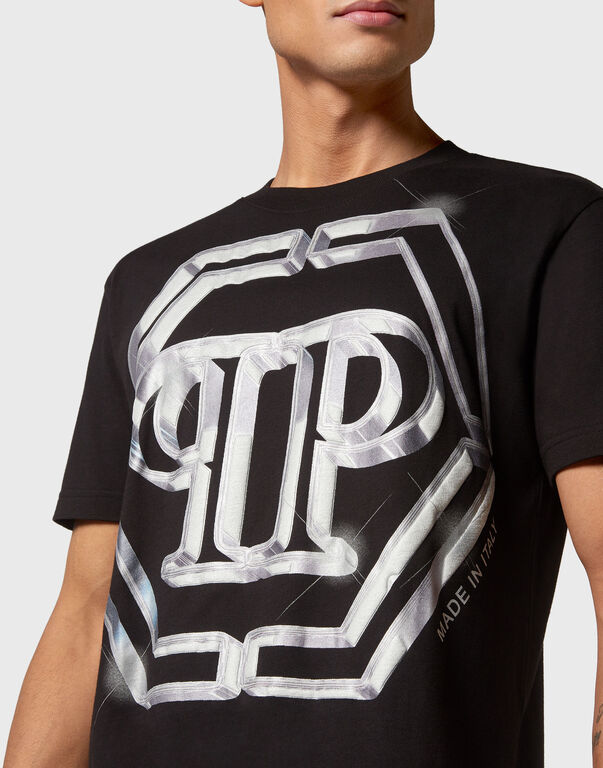 T-Shirt girocollo stampata MTK6445 PJY002N 02 02 PHILIPP PLEIN Black 