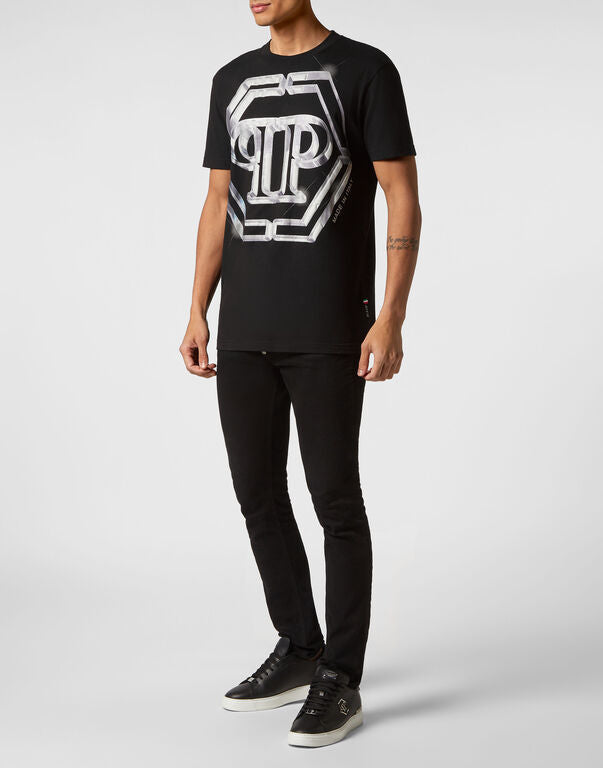 T-Shirt girocollo stampata MTK6445 PJY002N 02 02 PHILIPP PLEIN Black 