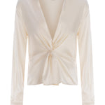 Blusa torchon in seta 100108ZR64 O62 PINKO Avorio 