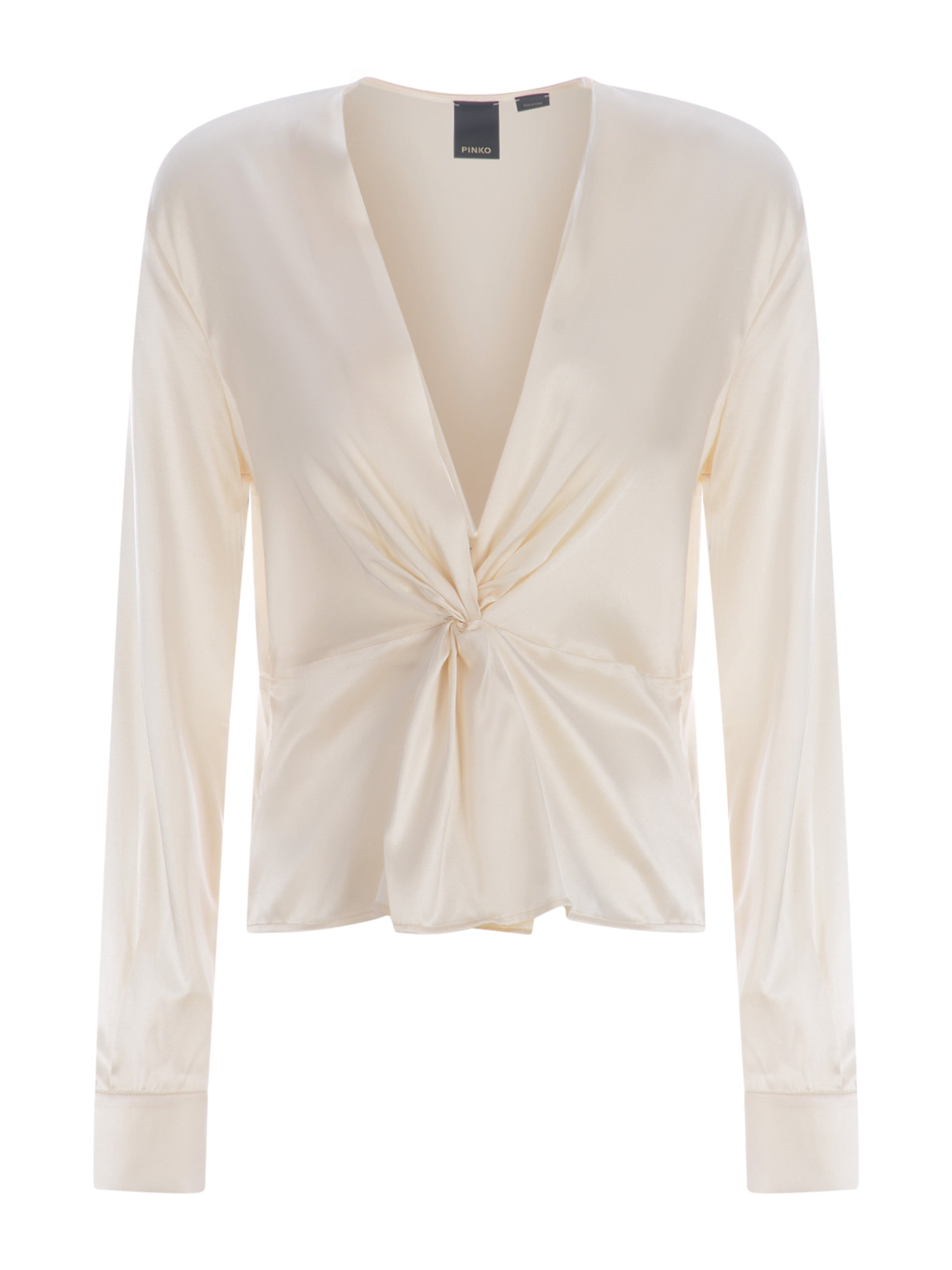 Blusa torchon in seta 100108ZR64 O62 PINKO Avorio 