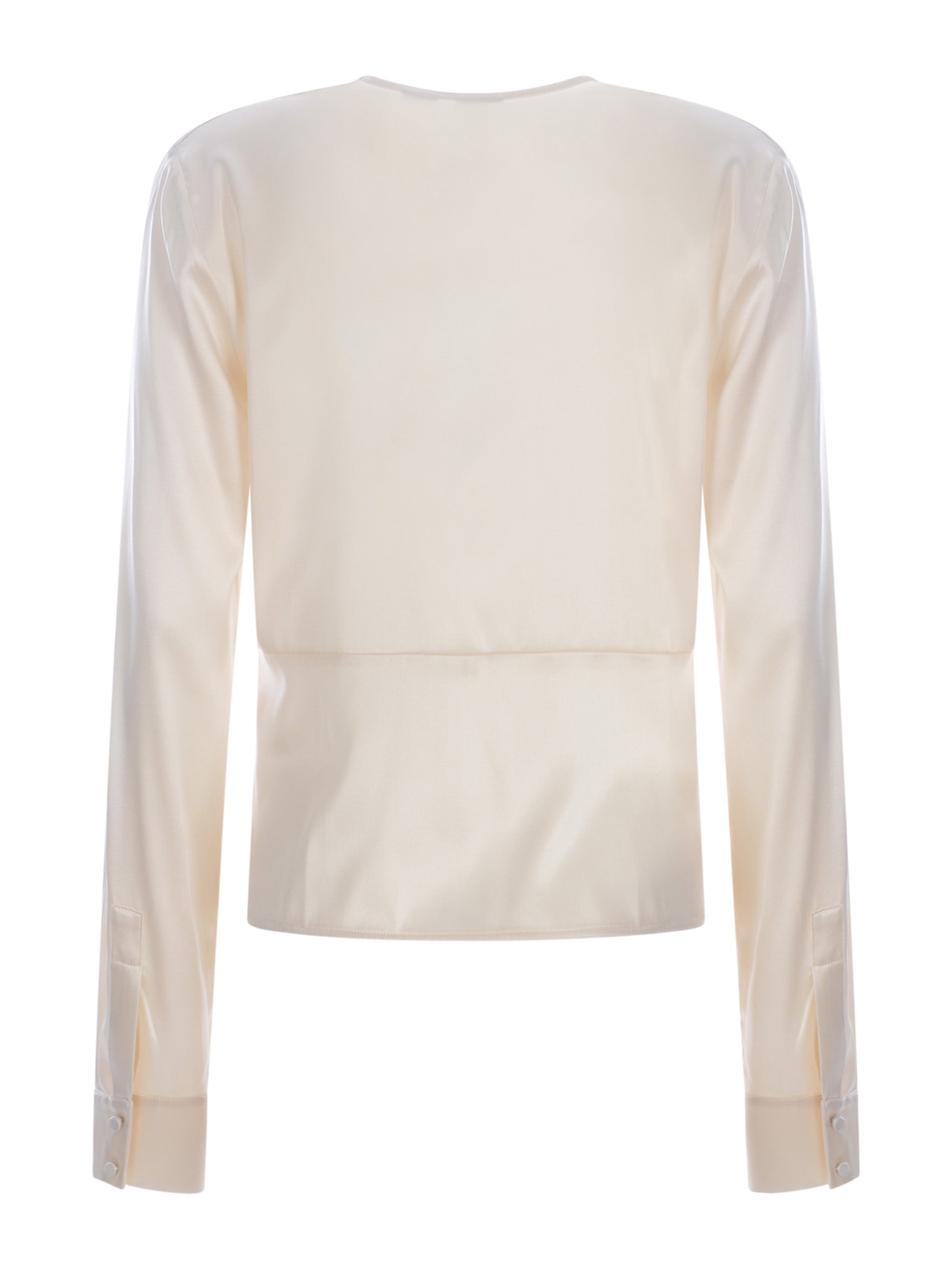 Blusa torchon in seta 100108ZR64 O62 PINKO Avorio 