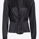 Blusa torchon in seta 100108ZR64 Z99 PINKO Black 