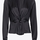 Blusa torchon in seta 100108ZR64 Z99 PINKO Black 