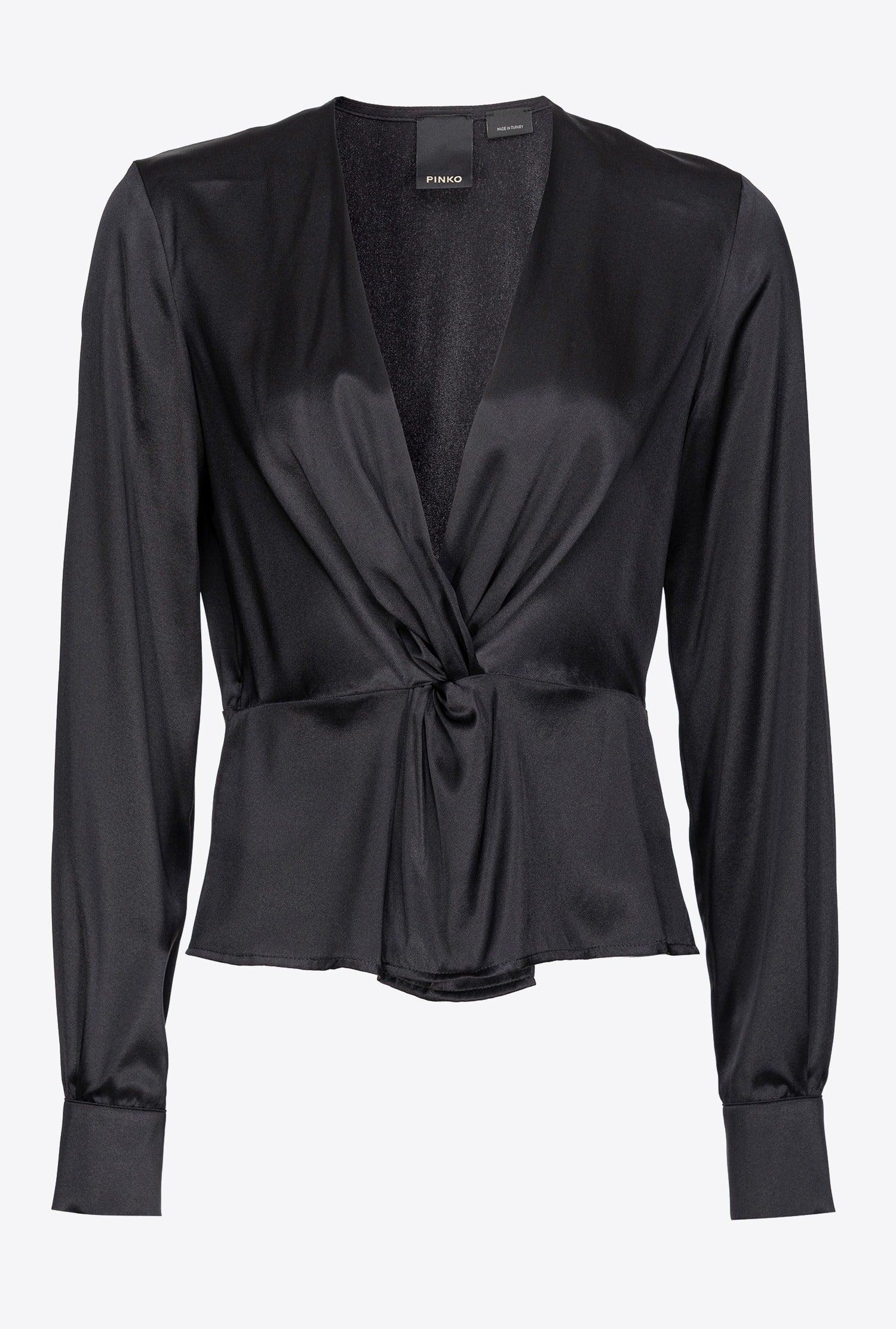 Blusa torchon in seta 100108ZR64 Z99 PINKO Black 