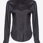 Camicia in satin di seta 100612ZR64 Z99 PINKO Black 