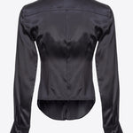 Camicia in satin di seta 100612ZR64 Z99 PINKO Black 