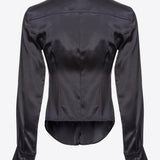 Camicia in satin di seta 100612ZR64 Z99 PINKO Black 