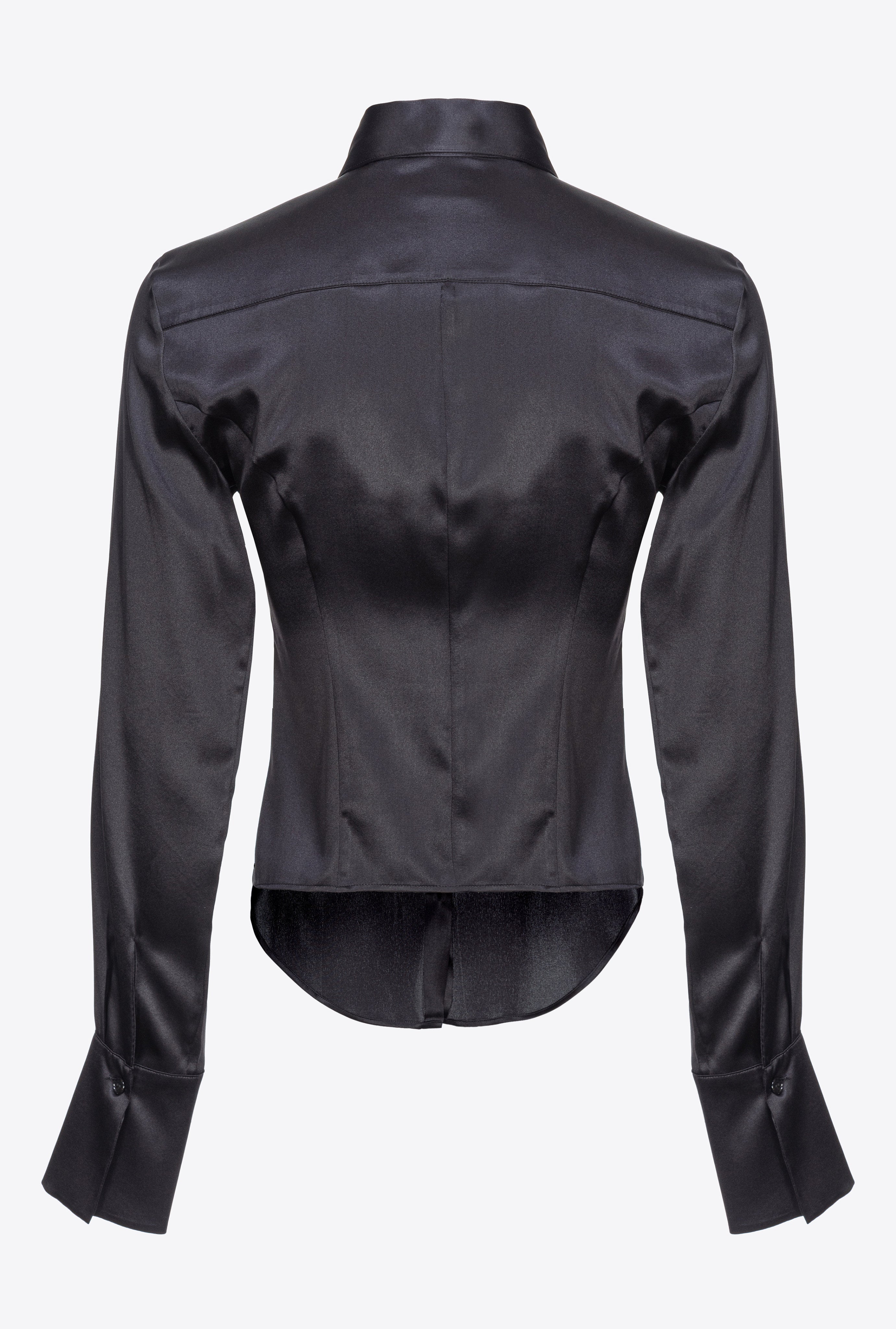 Camicia in satin di seta 100612ZR64 Z99 PINKO Black 