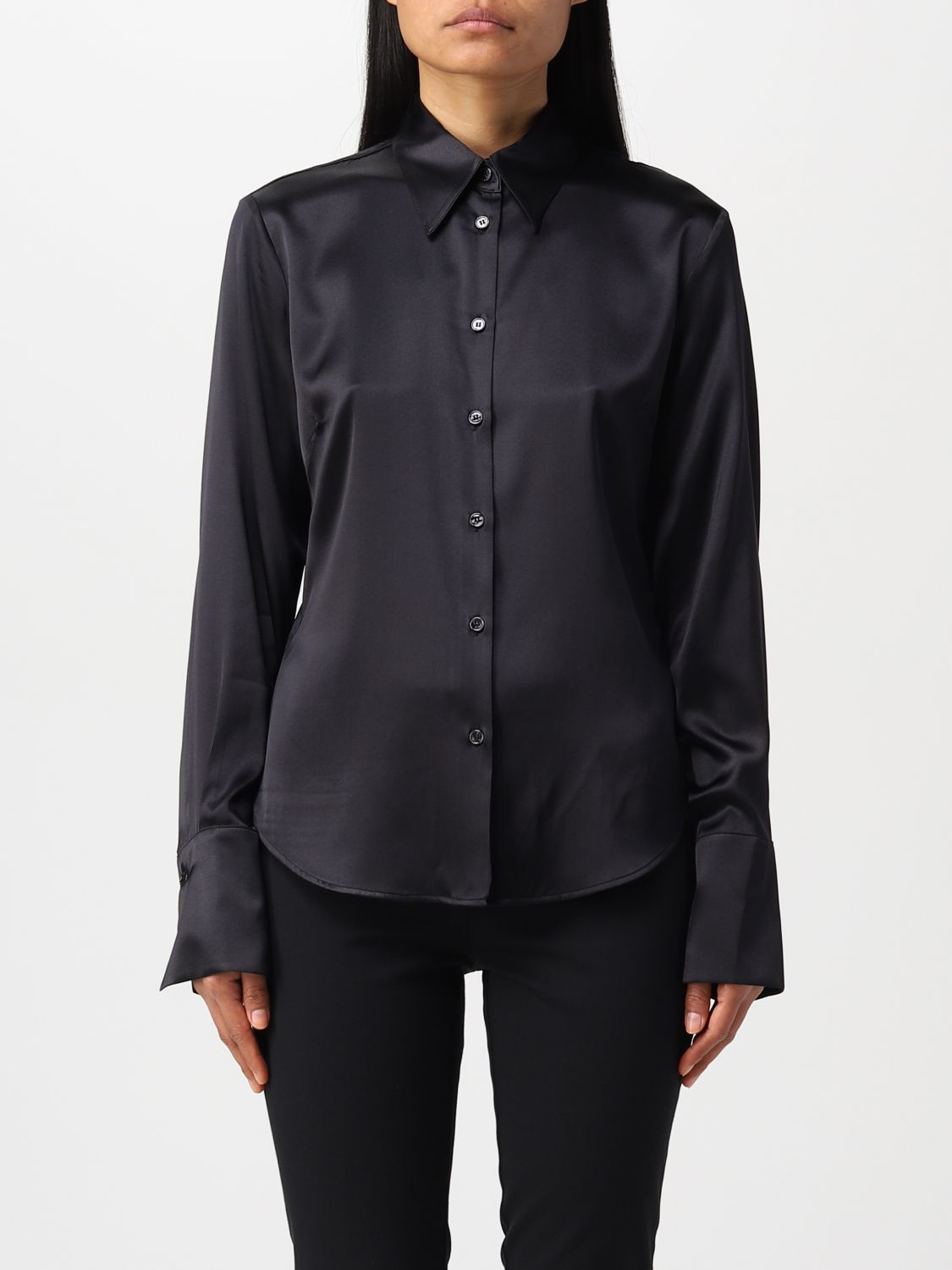 Camicia in satin di seta 100612ZR64 Z99 PINKO Black 