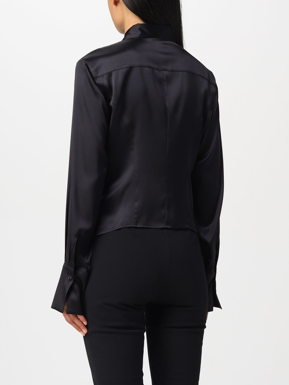 Camicia in satin di seta 100612ZR64 Z99 PINKO Black 