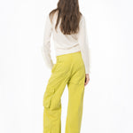 Pullover in lana con rouches 101991A189 Z12 PINKO Latte 