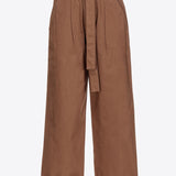 Pantaloni ampi cotone lavato 102191A1BB L71 PINKO Terra scura 