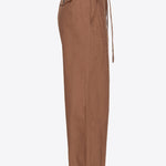 Pantaloni ampi cotone lavato 102191A1BB L71 PINKO Terra scura 