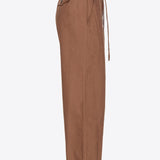 Pantaloni ampi cotone lavato 102191A1BB L71 PINKO Terra scura 