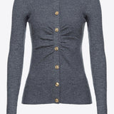 Cardigan aderente a costine 102340A15S I90 PINKO Dark grey 