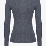 Cardigan aderente a costine 102340A15S I90 PINKO Dark grey 