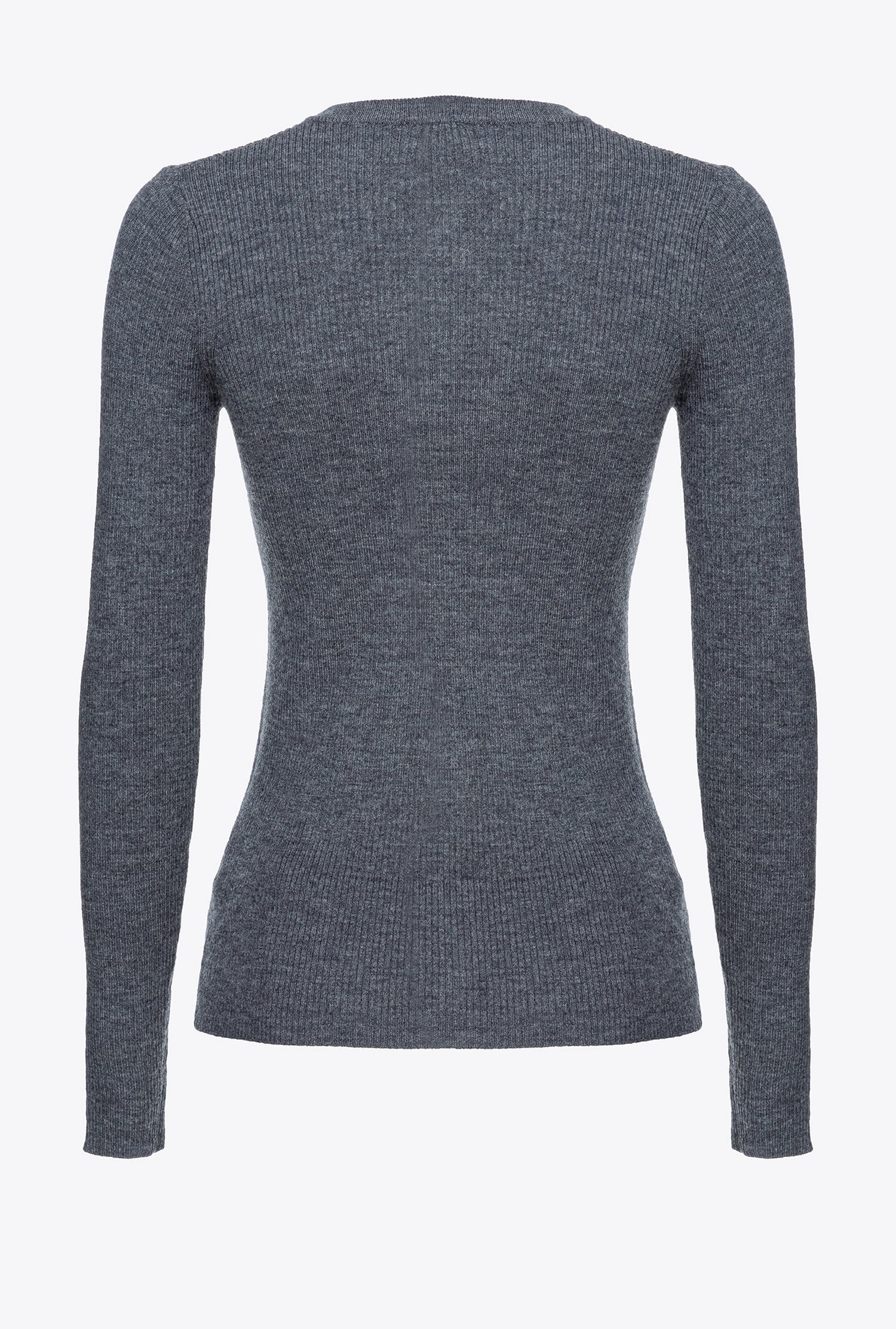 Cardigan aderente a costine 102340A15S I90 PINKO Dark grey 