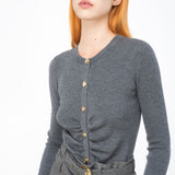 Cardigan aderente a costine 102340A15S I90 PINKO Dark grey 