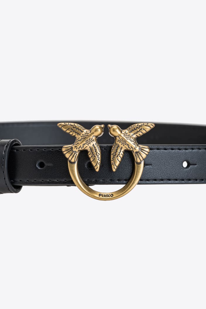 Cintura in pelle 1H212PY5H7 Z99Q PINKO Black/gold 