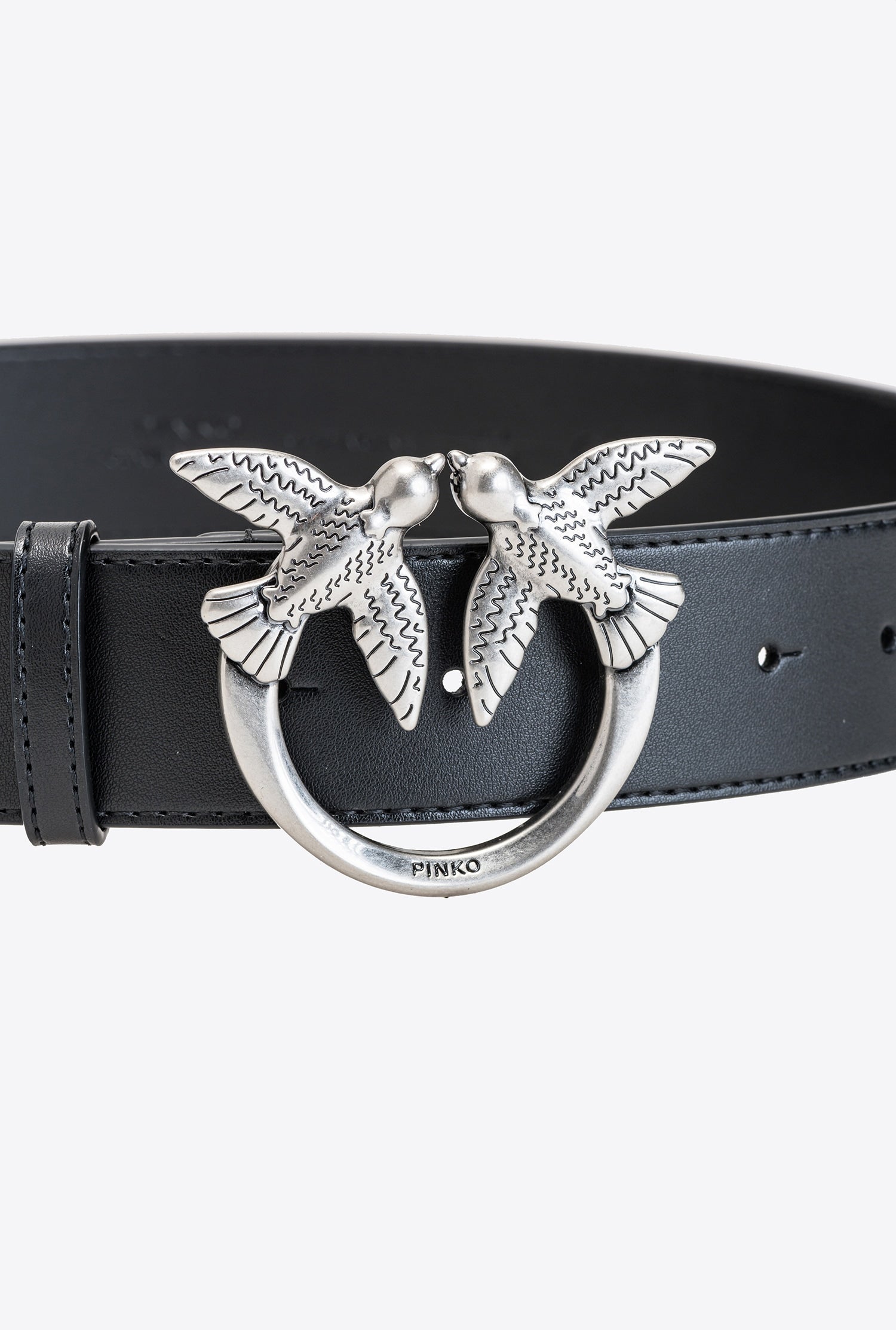 Cintura in pelle 1H212VY5H7 Z99O PINKO Black/silver 