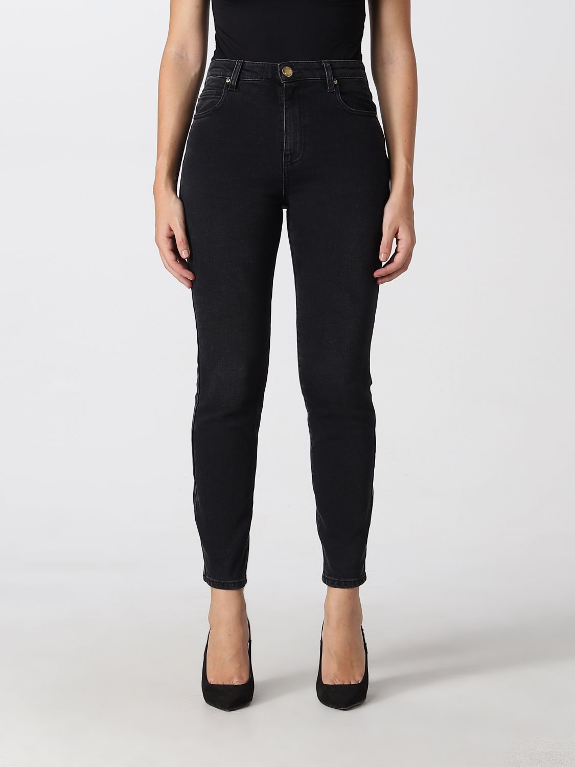 Jeans skinny vita alta 1J1128A09G Z99 PINKO Black 