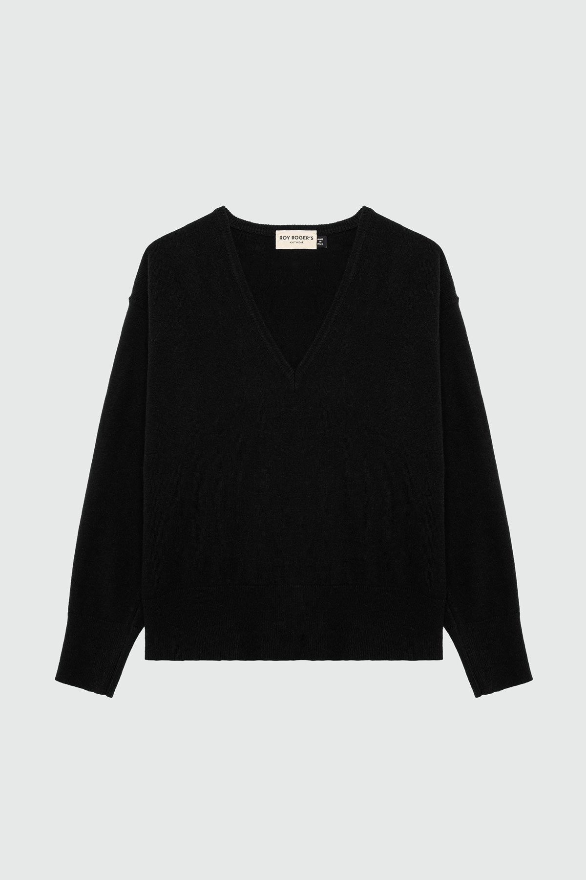 Maglia scollo a V RND561CC53 109 ROY ROGER'S Black 