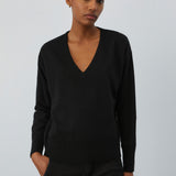 Maglia scollo a V RND561CC53 109 ROY ROGER'S Black 