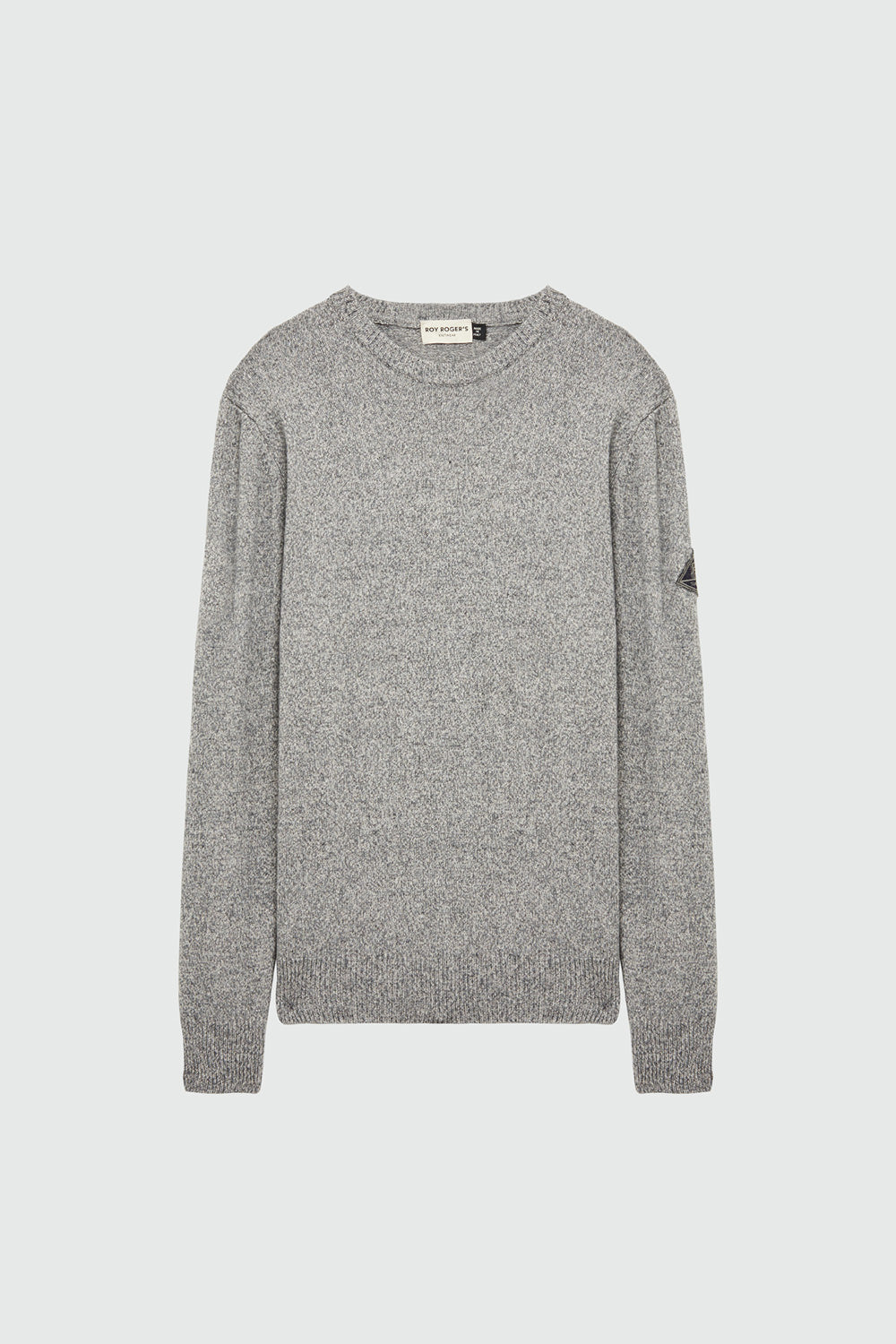 Maglia girocollo in lana e cachemire RRU502CE39 BG1 ROY ROGER'S Silk/nebbia 