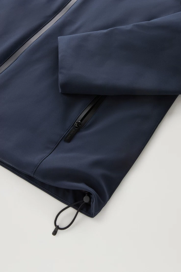 Giacca Pacific in Tech Softshell CFWOOU0791MRUT3496 3989 WOOLRICH Melton blue 