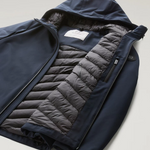 Giacca Pacific in Tech Softshell CFWOOU0791MRUT3496 3989 WOOLRICH Melton blue 