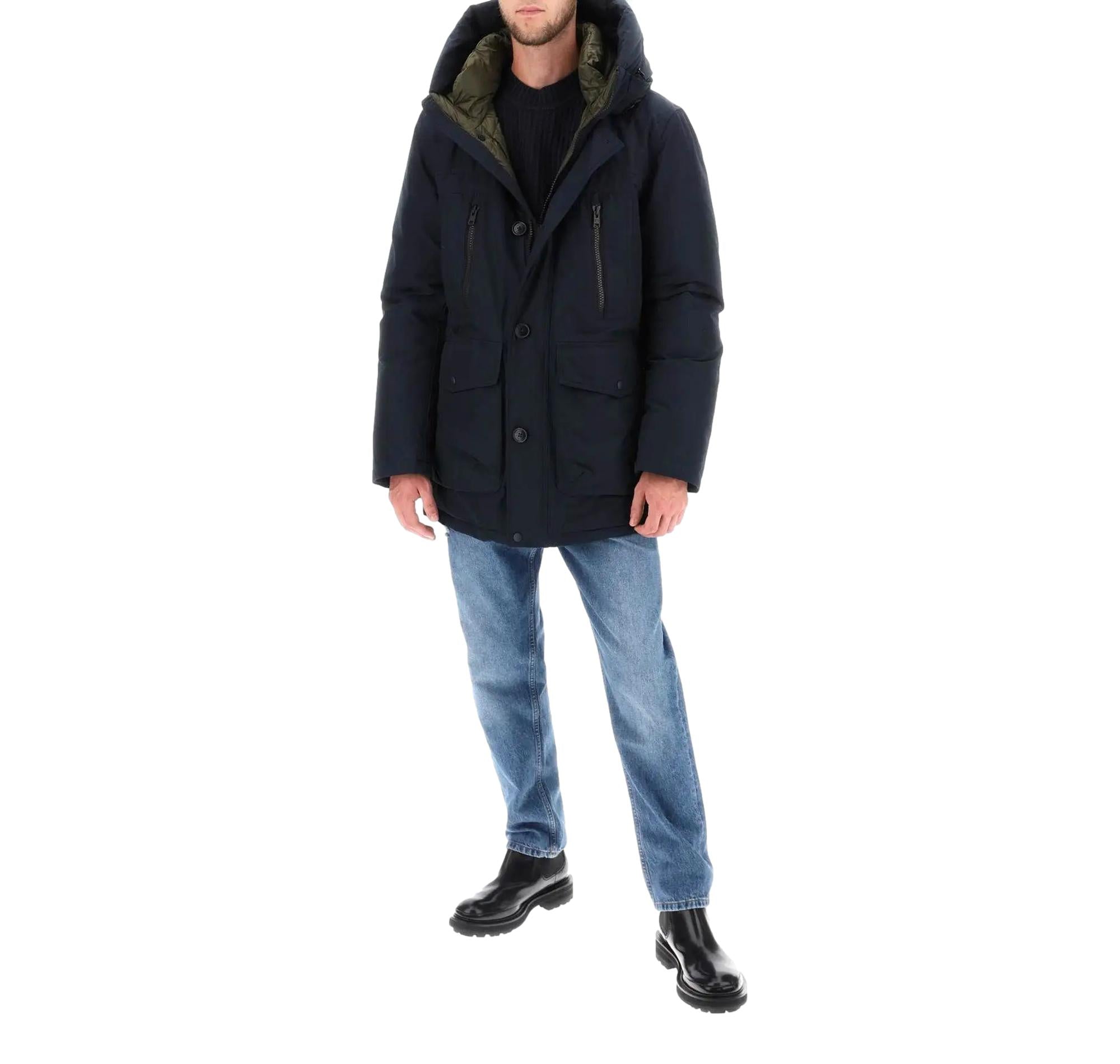 Arctic Parka Ramar CFWOOU0866MRUT0001 MLB WOOLRICH Melton blue 