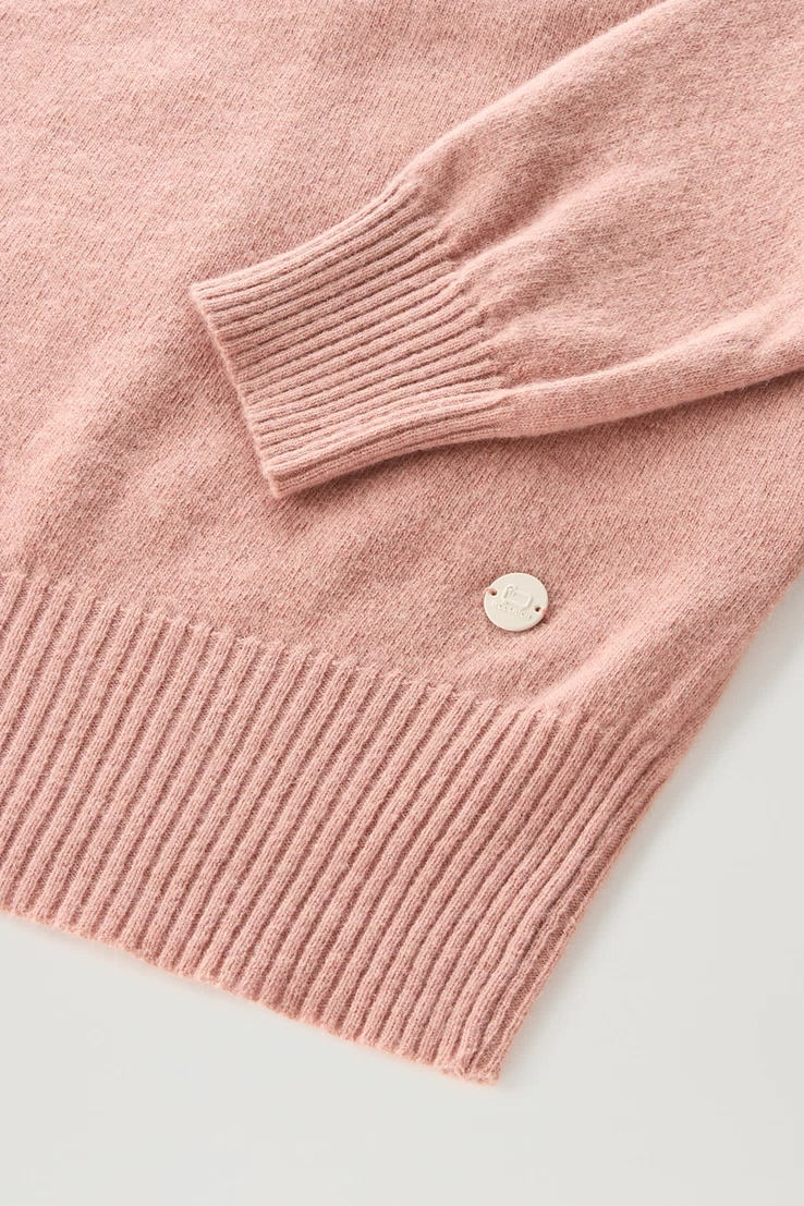 Maglia girocollo in misto lana e cashmere CFWWKN0253FRUF0603 4385 WOOLRICH Dry rose 