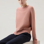 Maglia girocollo in misto lana e cashmere CFWWKN0253FRUF0603 4385 WOOLRICH Dry rose 