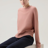 Maglia girocollo in misto lana e cashmere CFWWKN0253FRUF0603 4385 WOOLRICH Dry rose 
