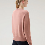 Maglia girocollo in misto lana e cashmere CFWWKN0253FRUF0603 4385 WOOLRICH Dry rose 